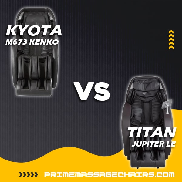 Massage Chair Comparison: Kyota M673 Kenko vs Titan Jupiter LE