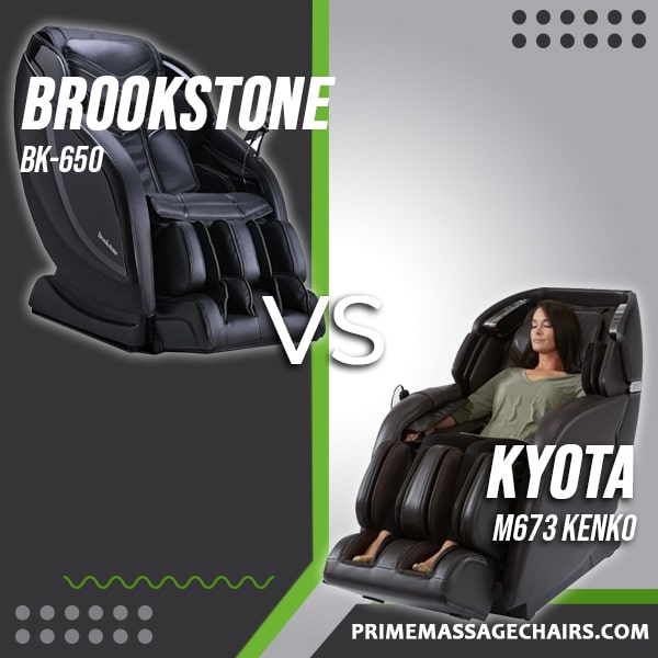 Massage Chair Comparison: Brookstone BK-650 vs Kyota M673 Kenko