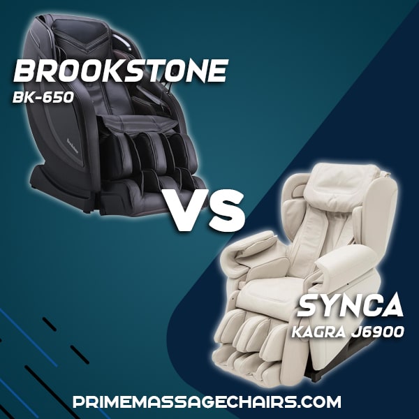 Massage Chair Comparison: Brookstone BK-650 vs Synca Kagra J6900