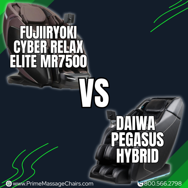 Fujiiryoki Cyber Relax Elite MR7500 vs Daiwa Pegasus Hybrid