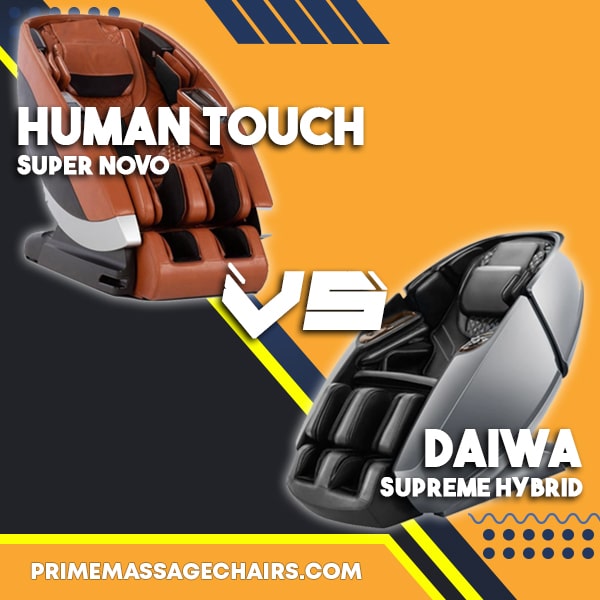 Massage Chair Comparison: Human Touch Super Novo vs Daiwa Supreme Hybr -  Prime Massage Chairs