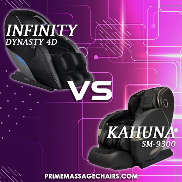 Massage Chair Comparison: Infinity Dynasty 4D vs Kahuna SM-9300
