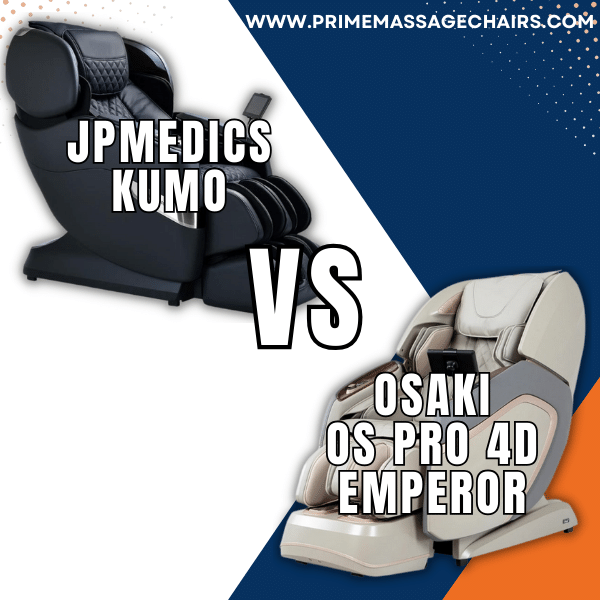 Massage Chair Comparison: JPMedics Kumo vs Osaki OS Pro 4D Emperor