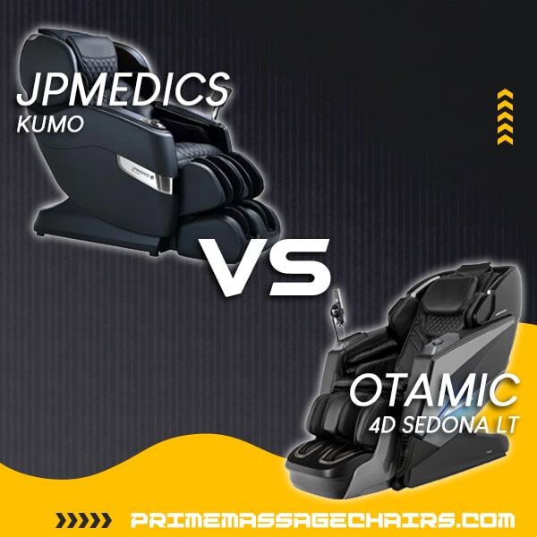  Massage Chair Comparison: JPMedics Kumo vs Otamic 4D Sedona LT