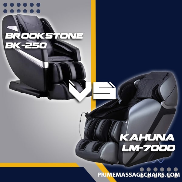 Massage Chair Comparison: Brookstone BK-250 vs Kahuna LM-7000