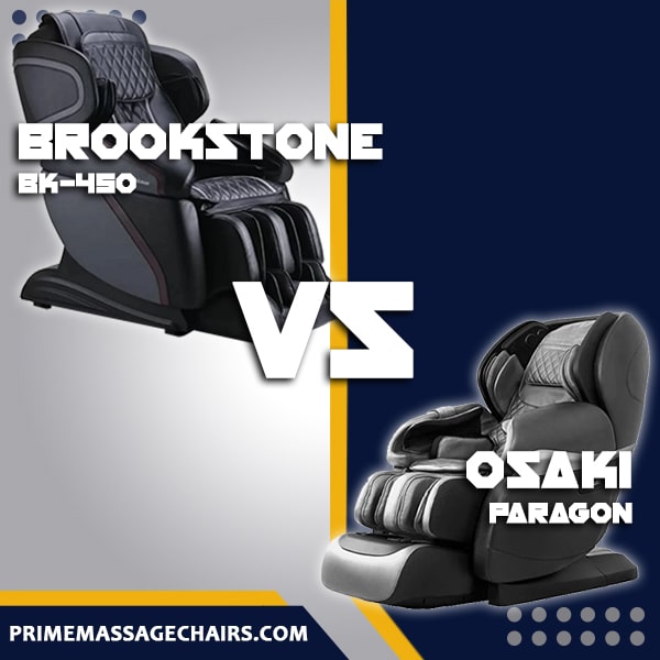 Massage Chair Comparison: Brookstone BK-450 vs Osaki Paragon - Prime