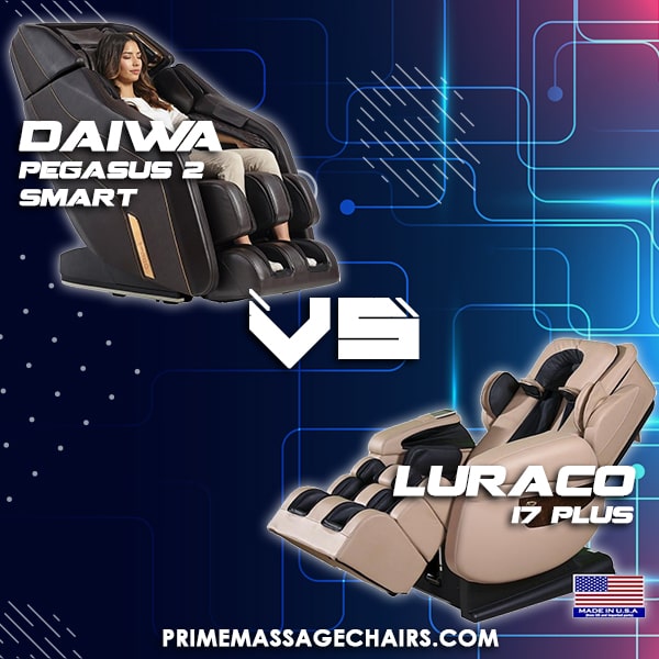Massage Chair Comparison: Daiwa Pegasus 2 Smart vs Luraco i7 Plus