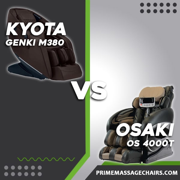Massage Chair Comparison: Kyota Genki M380 vs Osaki OS 4000T