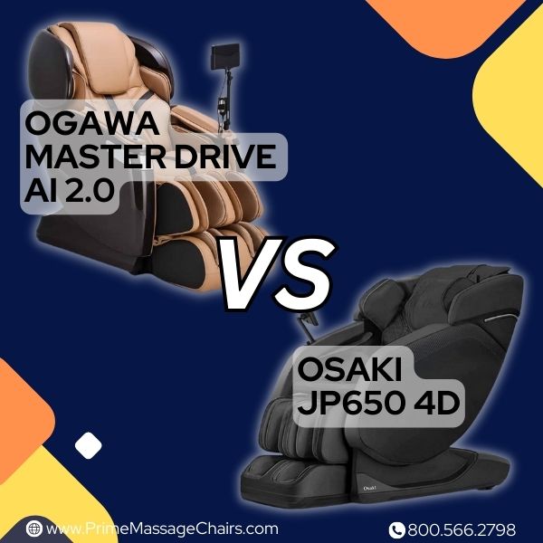 Ogawa Master Drive AI 2.0 vs Osaki JP650 4D