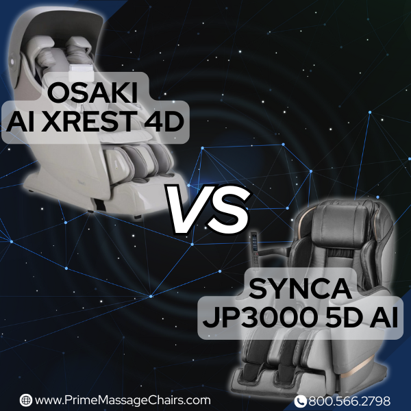 Osaki AI Xrest 4D vs. Synca JP3000 5D AI