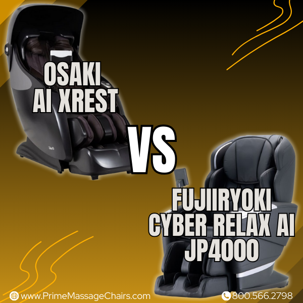 Osaki AI Xrest vs. Fujiiryoki Cyber Relax AI JP4000