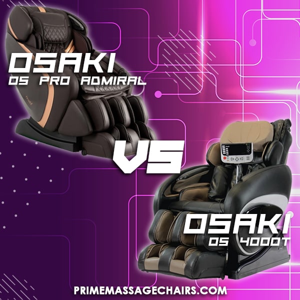 Massage Chair Comparison: Osaki OS Pro Admiral vs Osaki OS 4000T