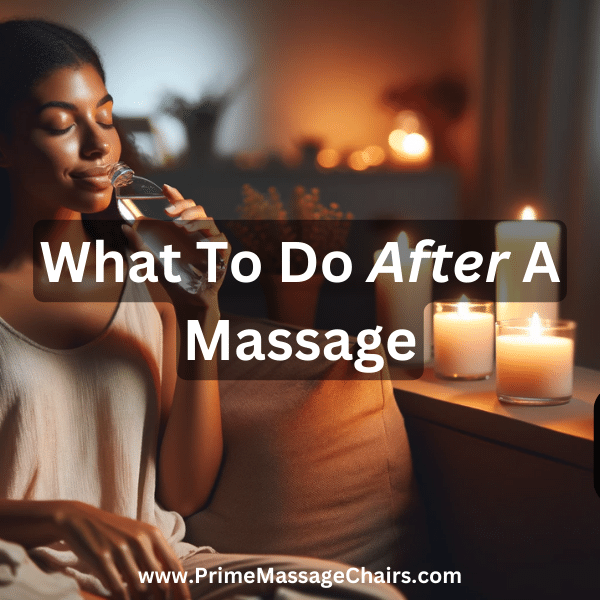 What To Do After A Massage