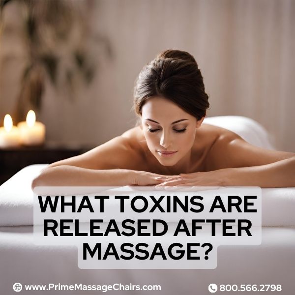 What toxins are released after massage?
