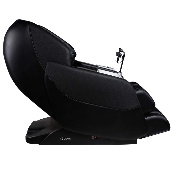 Daiwa Hubble Plus 4D Massage Chair in Black side view.