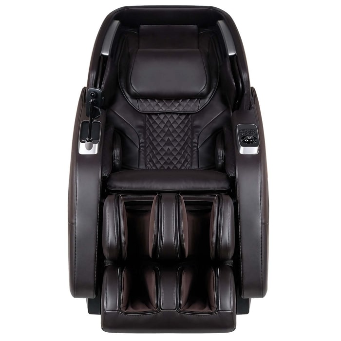 Daiwa Hubble Plus 4D Massage Chair in Chocolate front view.