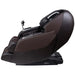 Daiwa Hubble Plus 4D Massage Chair in Chocolate side view.