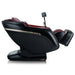JPMedics Kaze Massage Chair in Black/Burgundy Reclined Position