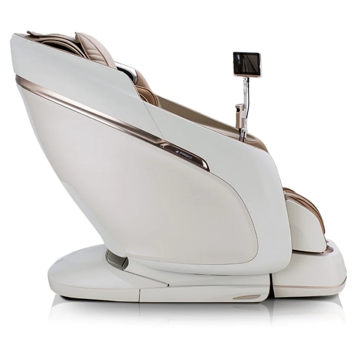 JPMedics Kaze Massage Chair in White/Beige Side  View
