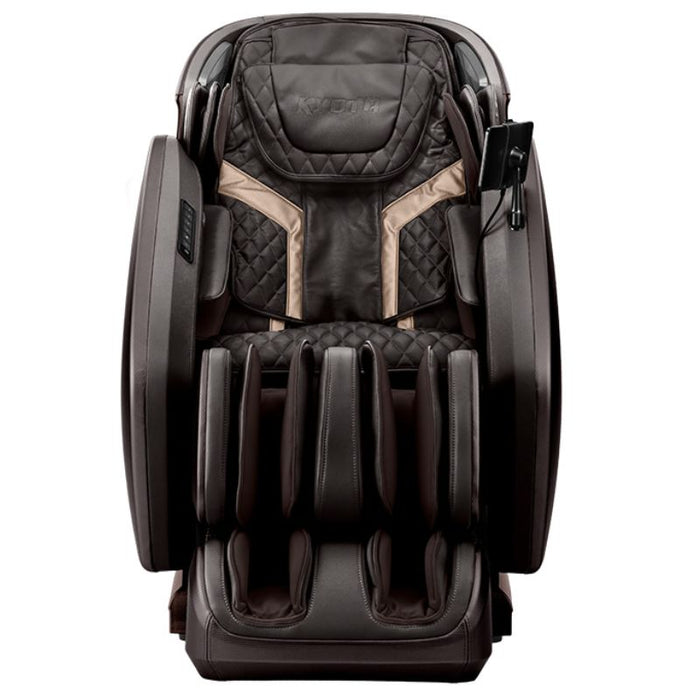 Kyota Hatsumei M900AI 4D Massage Chair in Brown Front View