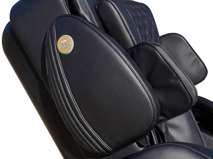 Luraco Model 3 Hybrid SL Medical Massage Chair in black Shoulder Side