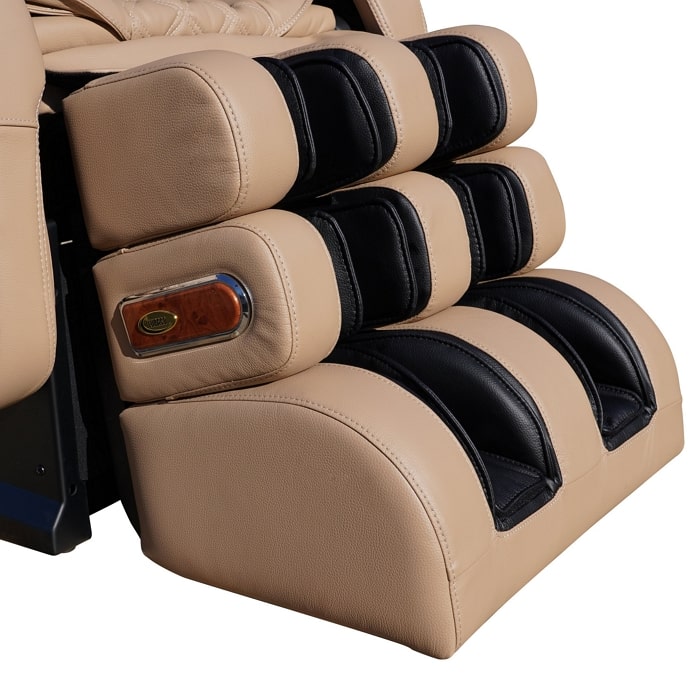 Luraco Model 3 Hybrid SL Medical Massage Chair in Cream Footrest