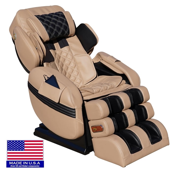 Luraco Model 3 Hybrid SL Medical Massage Chair in Cream.