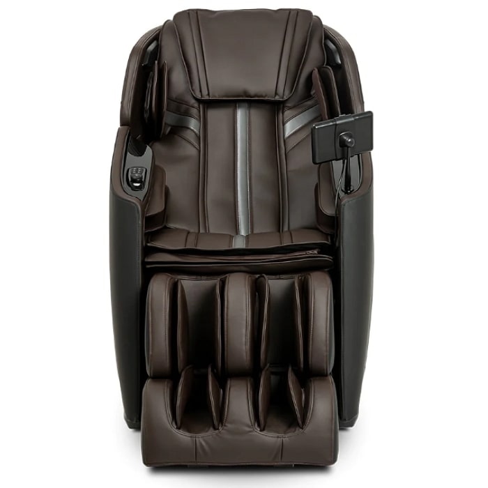 Ogawa Active XL 3D Massage Chair in Gun Metal & Brown Front View