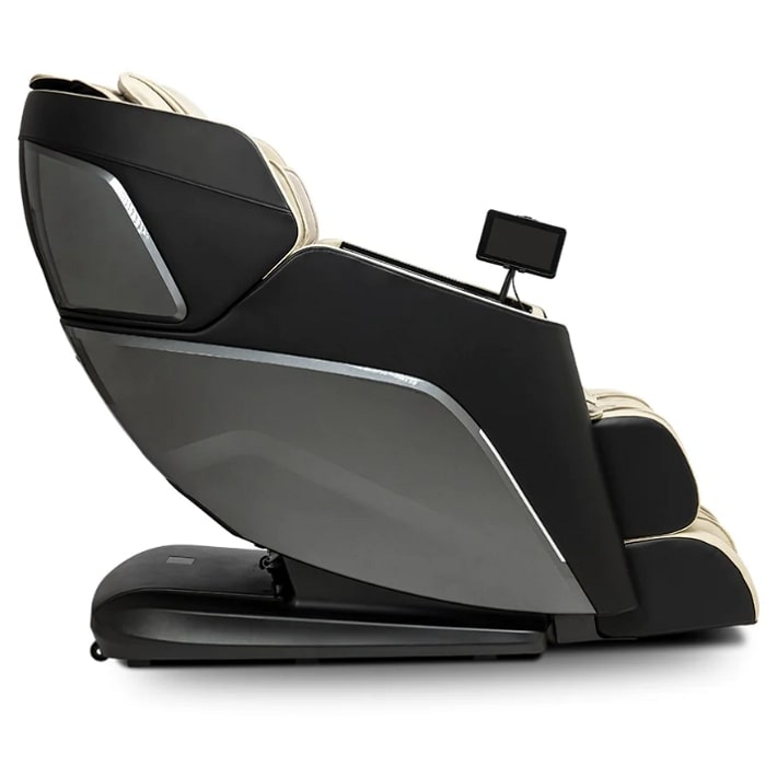 Ogawa Active XL 3D Massage Chair in Gun Metal & Ivory Side View