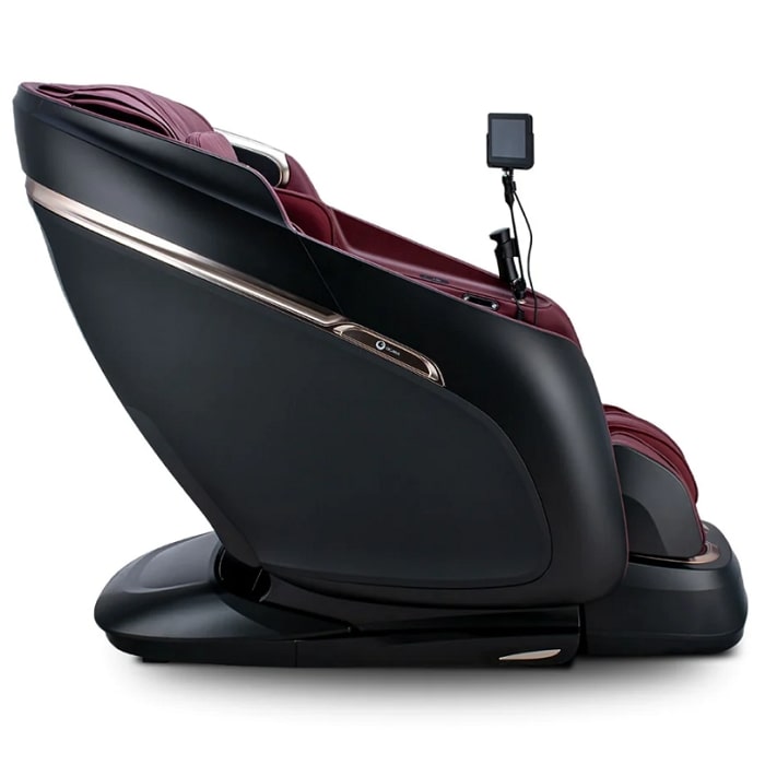 Ogawa Master Drive Duo Massage Chair in Black & Burgundy Side View