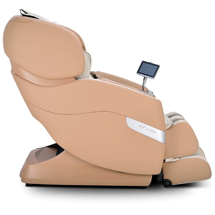 Ogawa Master Drive LE Massage Chair in Beige and Ivory Side View