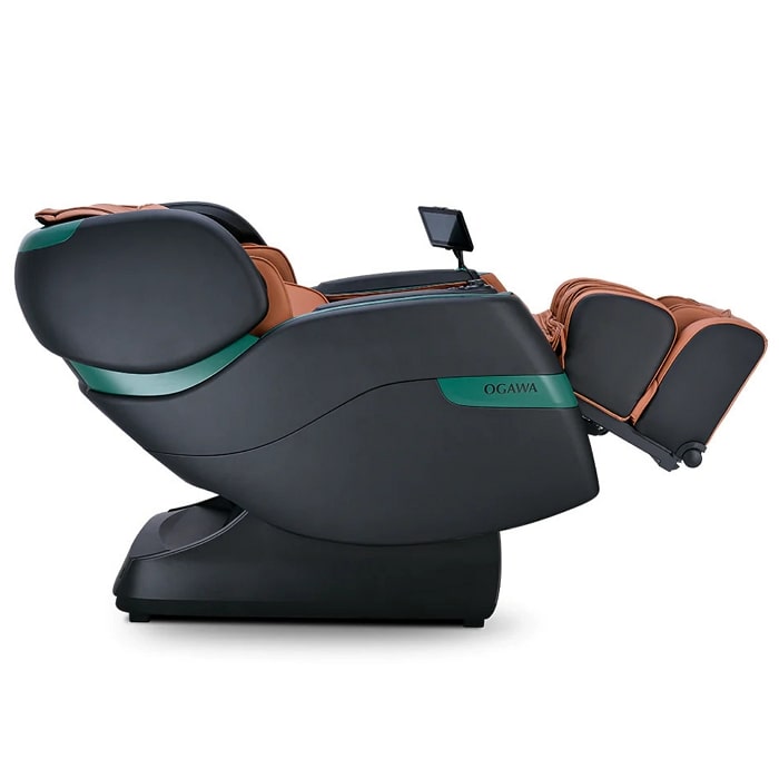 Ogawa Master Drive LE Massage Chair in Black and Cappuccino Partially Recline