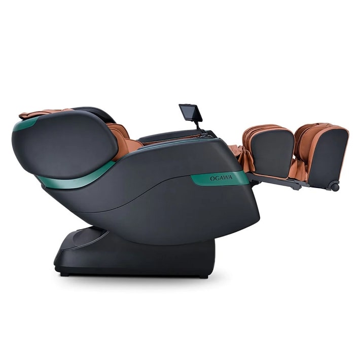 Ogawa Master Drive LE Massage Chair in Black and Cappuccino Zero Gravity Recline Extended Footrest