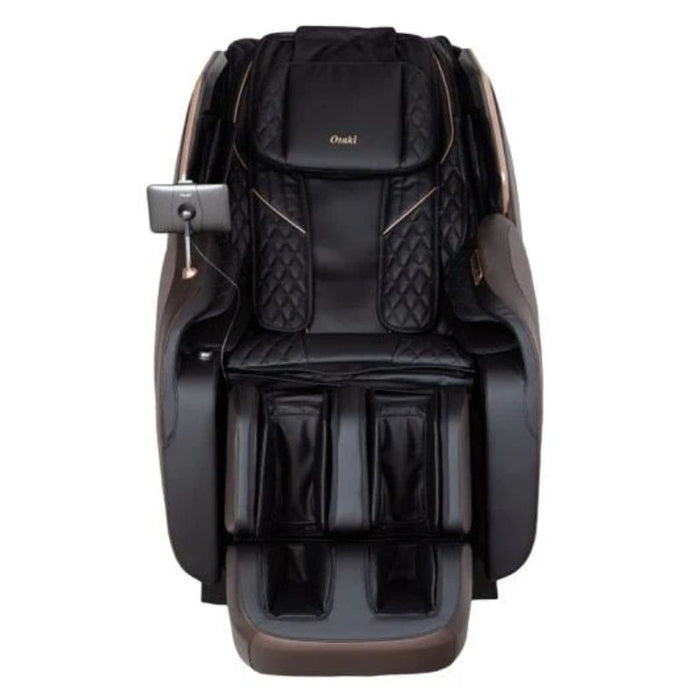 Osaki Duke XL 4D Big & Tall Massage Chair in Black/Brown Front View