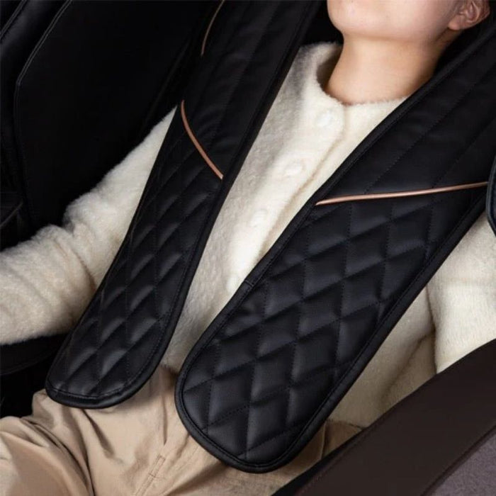 Osaki Duke XL 4D Big & Tall Massage Chair in Black/Brown heating shawl