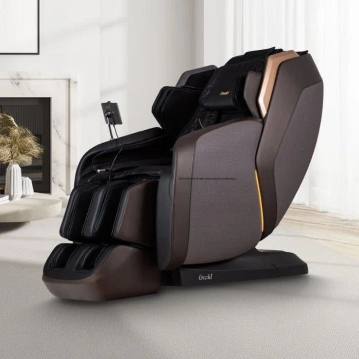Osaki Duke XL 4D Big & Tall Massage Chair in Black/Brown with image background