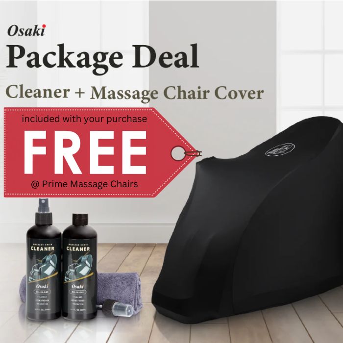 Free Cleaning Kit and Massage Chair Cover with purchase.
