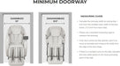 Osaki Kairos Duo 5D+4D Massage Chair Minimum Doorway