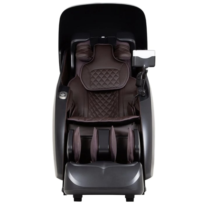 Osaki Platinum AI Xrest 4D Massage Chair in Brown front view.