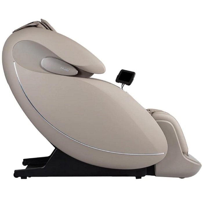 Osaki Platinum Solis 4D Massage Chair in Taupe Side View