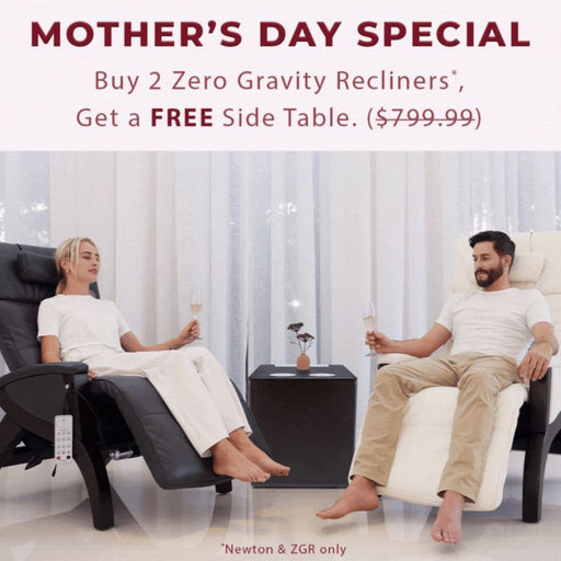 Svago Mother's Day Sale. Buy 2 chairs get a free side table.
