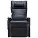 Svago ZGR Newton SV-630 Zero Gravity Recliner in Midnight Synthetic Leather front view.