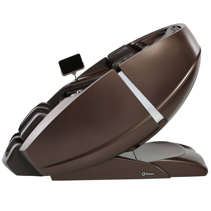 Daiwa Supreme Hybrid Massage Chair in Chocolate Side View