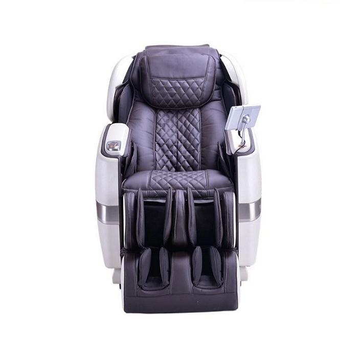JPMedics Kumo 4D Massage Chair in stone white/edo brown color front view