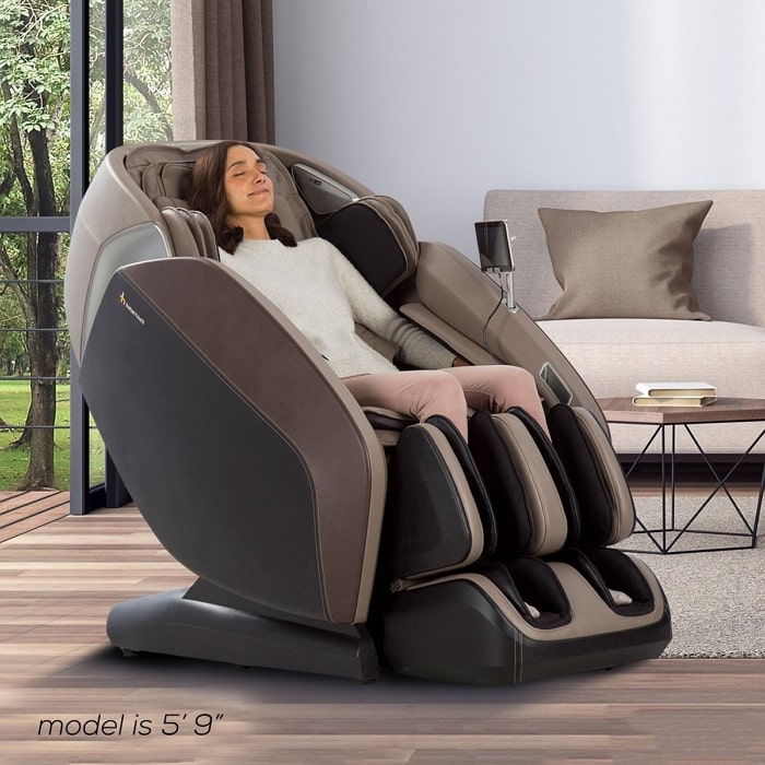 Human Touch Certus with Woman Relaxing in the Chair