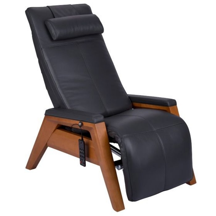 Human Touch Gravis ZG Chair Zero Gravity Recliner in Beech & Gray