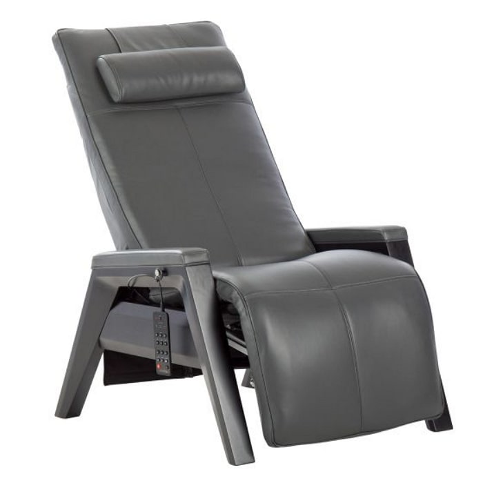 Human Touch Gravis ZG Chair Zero Gravity Recliner in Black & Gray