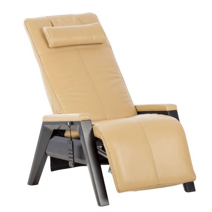Human Touch Gravis ZG Chair Zero Gravity Recliner in Black & Sand
