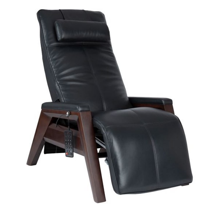 Human Touch Gravis ZG Chair Zero Gravity Recliner in Mahogany & Black