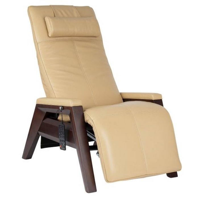 Human Touch Gravis ZG Chair Zero Gravity Recliner in Mahogany & Sand